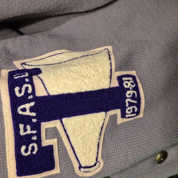 DehenKnittingCo.varsity SweaterSz.42. Date1979/1981. SFASU.VintageCollege(#1835) - Picture 2 of 11
